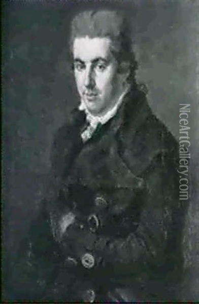 Portrait Eines Unbekannten Oil Painting - Johann Georg Josef Edlinger