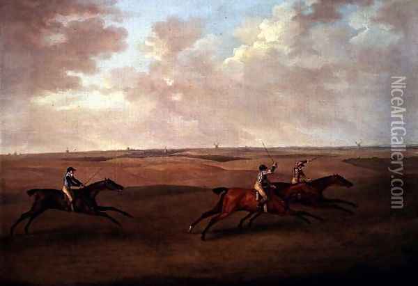 Newmarket Races, 1810 Oil Painting - J. Francis Sartorius