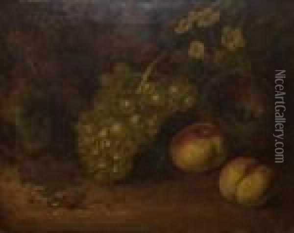 Still
Life Study Of Mixed Fruit Oil Painting - William Duffield