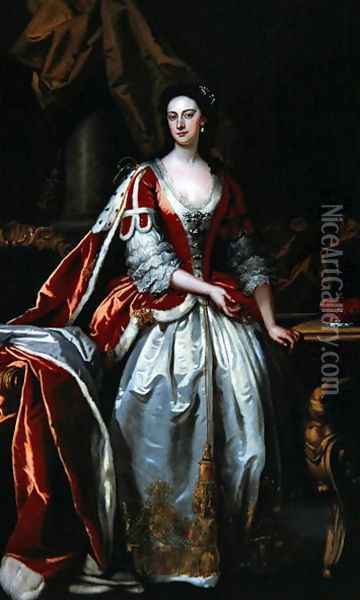 Mary Blount, 1737 Oil Painting - John Vanderbank
