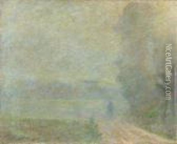 Chemin Dans Lebrouillard Oil Painting - Claude Oscar Monet