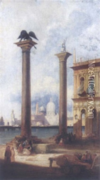 The Piazetta, Venice Oil Painting - James Holland