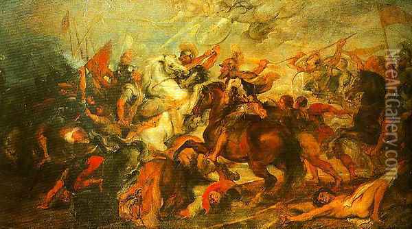 Henry IV at the Battle of Ivry Oil Painting - Peter Paul Rubens