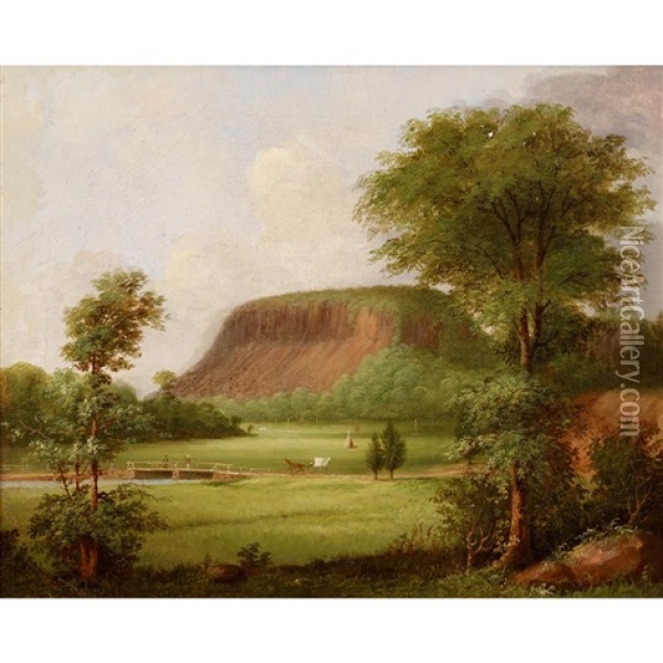 East Rock In Summer Oil Painting - George Henry Durrie