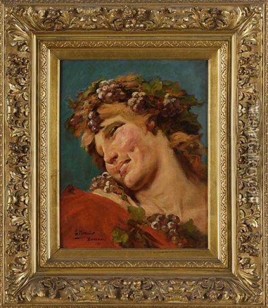 Bacchus Oil Painting - Gustave Vanaise