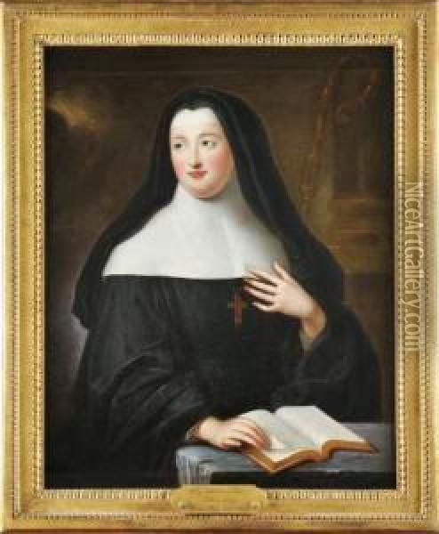 Portrait De Louise Adelaide D'orleans Oil Painting - Pierre Gobert
