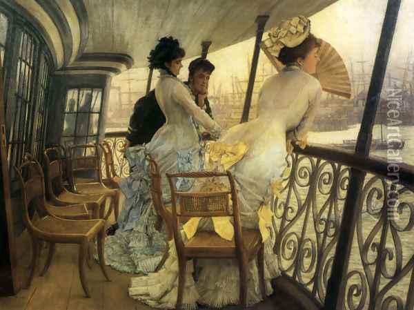 The Gallery of H.M.S. 'Calcutta' (Portsmouth) Oil Painting - James Jacques Joseph Tissot