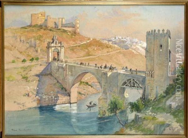 Tolede, Le Pont D'alcantara Oil Painting - Emile Appay
