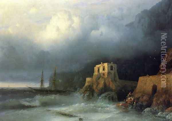 The Rescue I Oil Painting - Ivan Konstantinovich Aivazovsky