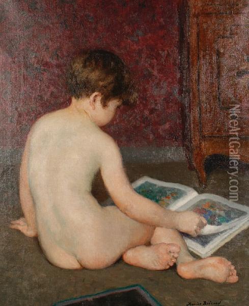 Jeune Enfant Oil Painting - Francois Xavier Bricard