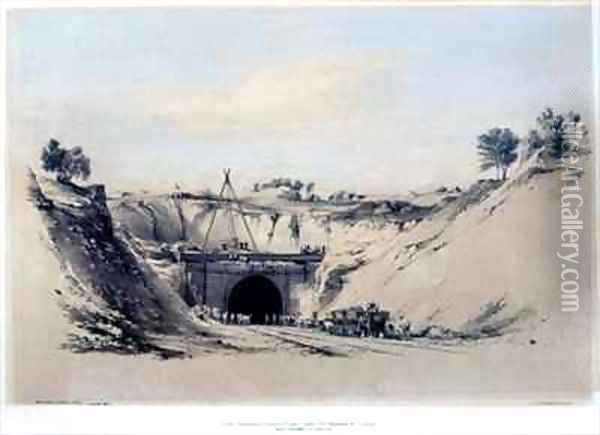 Watford Tunnel, Hertfordshire Oil Painting - John Cooke Bourne
