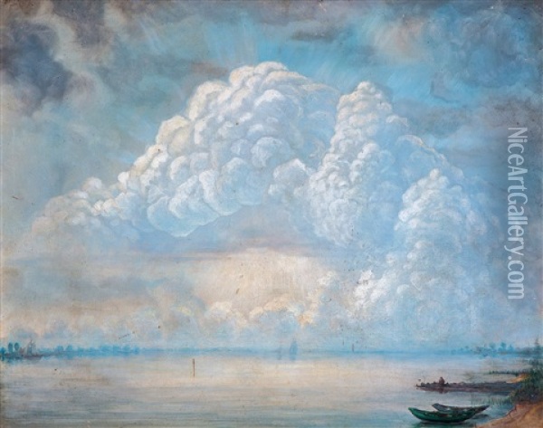 Rivierlandschap, Mogelijk De Ijssel (2works) Oil Painting - Chris Lanooy