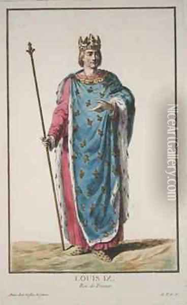 Louis IX 1214-70 King of France Oil Painting - Pierre Duflos