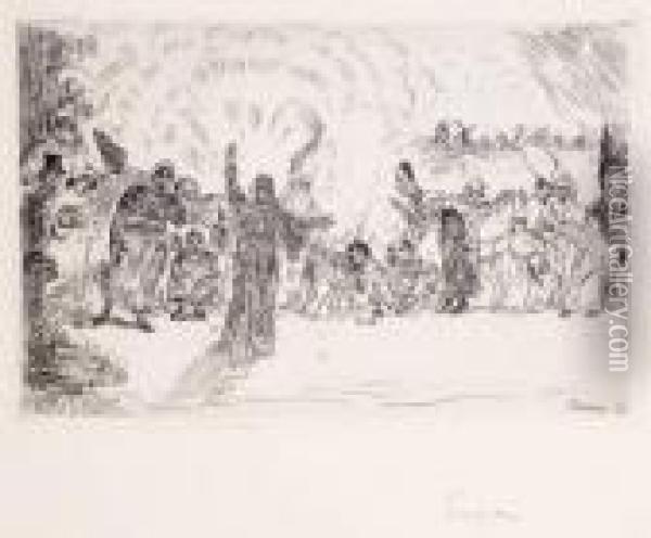 Le Christ Aux Mendiants Oil Painting - James Ensor