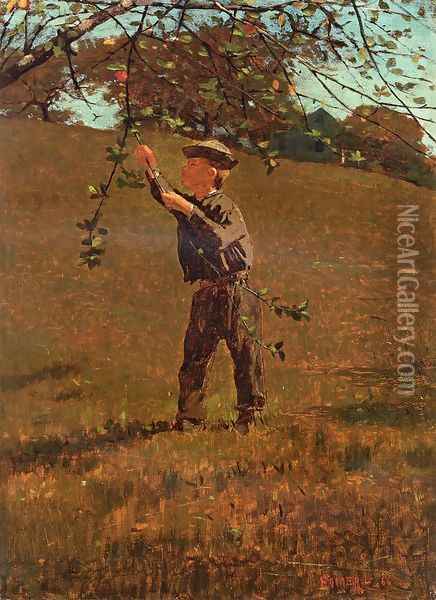 Green Apples Oil Painting - Winslow Homer