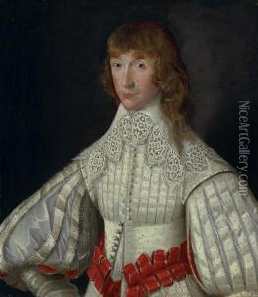 Portrait Of John, 2nd Baron Poulett Oil Painting - Robert Peake