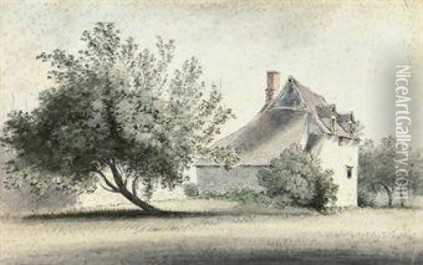 View Of Treadwell's Garden, St. Toles, Oxford Oil Painting - John Baptist Malchair