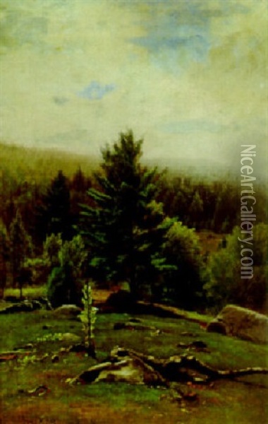 September Scenery Oil Painting - James McDougal Hart