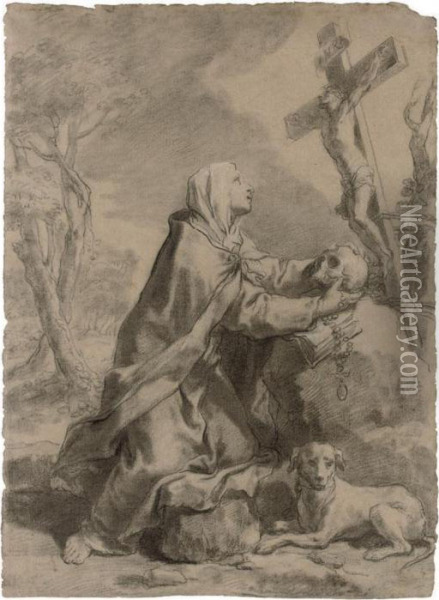 Saint Margaret Of Cortona Oil Painting - Gaetano Gandolfi