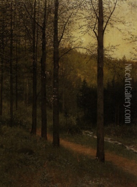 Abendstille Oil Painting - Edouard Weichberger