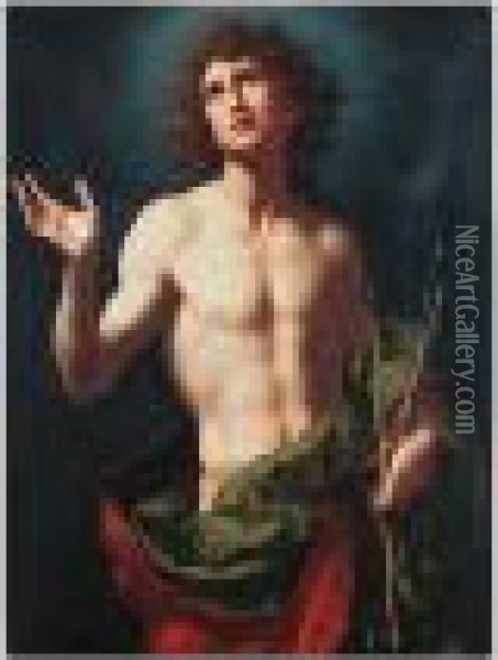 Saint Sebastian Oil Painting - Carlo Dolci