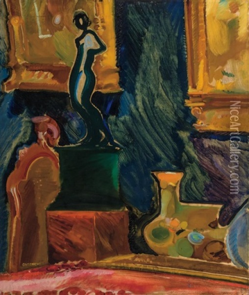 Still Life Oil Painting - Gustav Gwozdecki