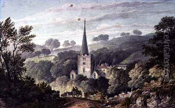 Shorwell, Isle of Wight Oil Painting - Frederick Calvert