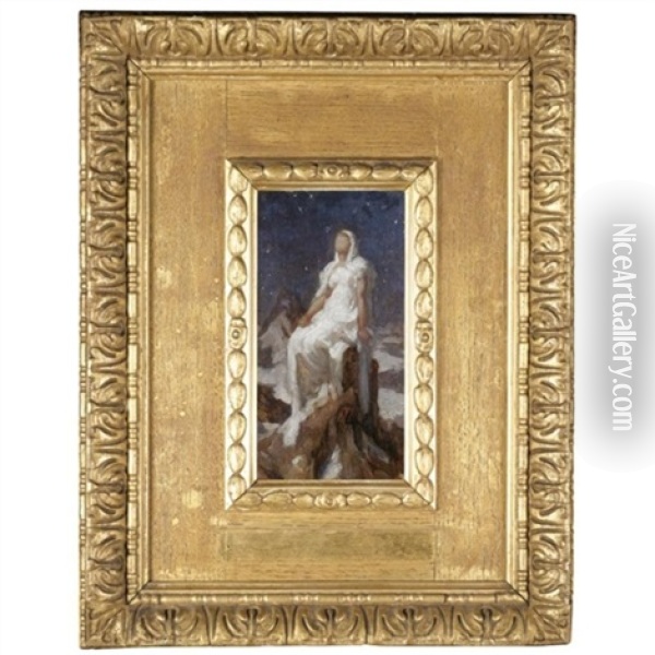 Sketch For The Spirit Of The Summit Oil Painting - Lord Frederic Leighton