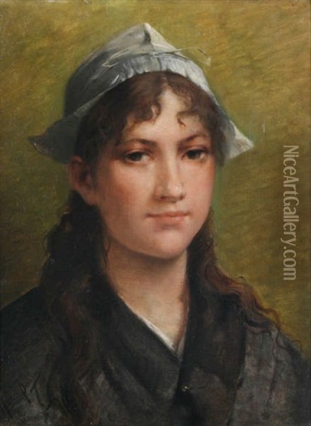Portrait D'une Zeelandaise Oil Painting - Henri Bource