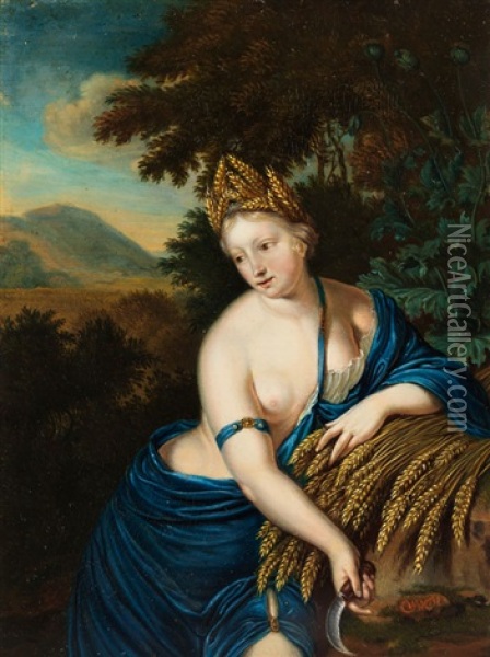 Allegorie Des Sommers Oil Painting - Willem van Mieris