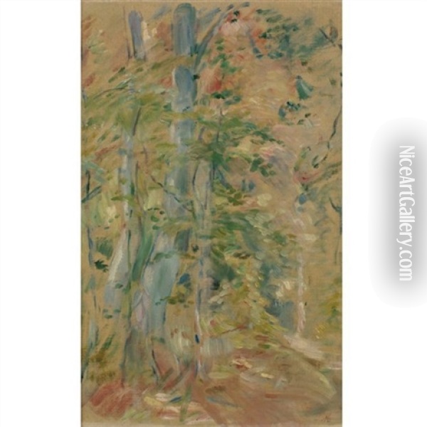 Etude De Foret Oil Painting - Berthe Morisot