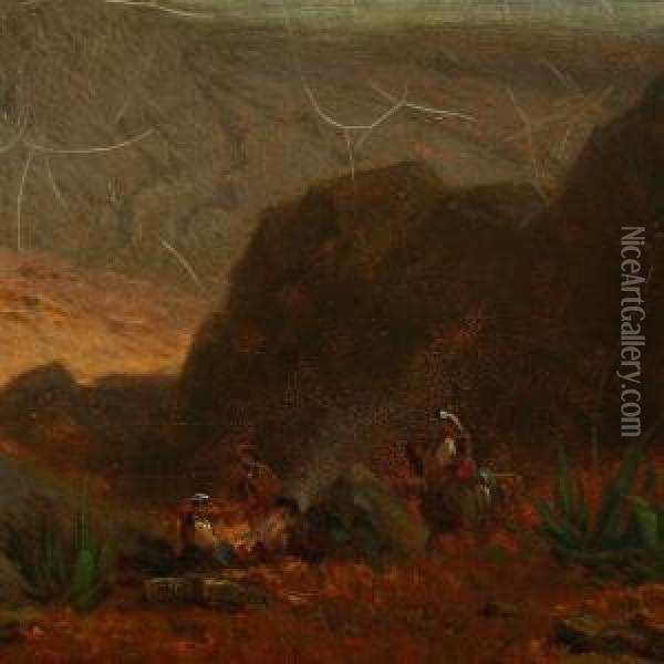Landscape,southern Spain Oil Painting - Heinrich Von Reder