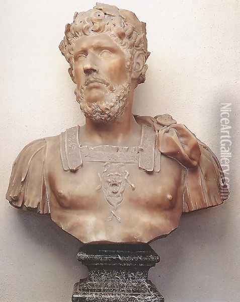 Bust of Marcus Aurelius Oil Painting - Pierre Puget