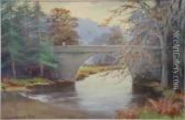 The Bridges. Oil Painting - John Baragwanath King