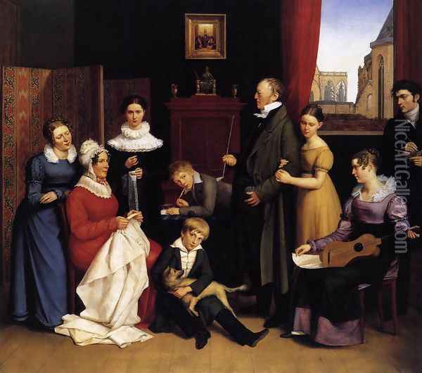 The Begas Family 1821 Oil Painting - Carl the Elder Begas