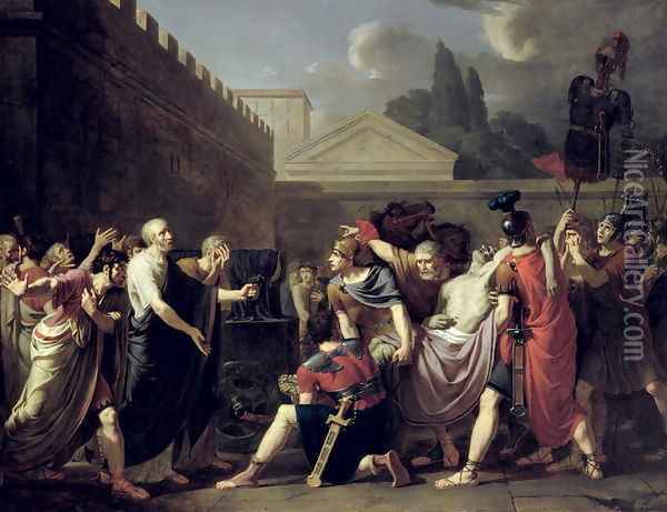 The Death of Brutus Oil Painting - Baron Pierre-Narcisse Guerin