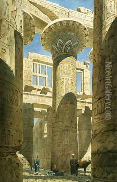 Karnak, c.1866 Oil Painting - & Benjamin W. Spiers, Richard Phene