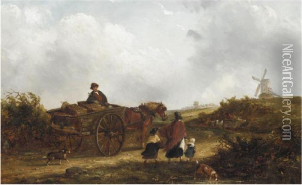 Going To Market Oil Painting - Thomas Smythe