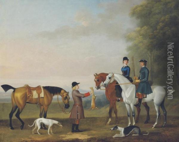 A Coursing Scene Oil Painting - James Seymour
