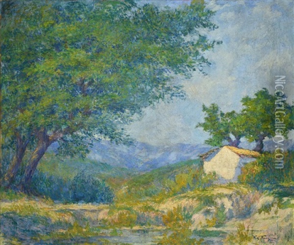 Manana En La Sierra. Cordoba Oil Painting - Walter De Navazio