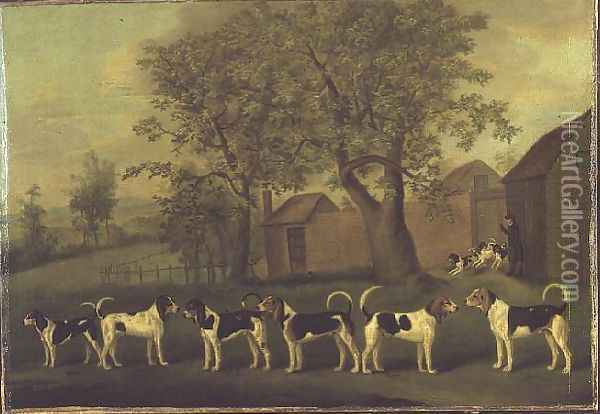 Unkenneling Favourite Hounds, 1789 Oil Painting - Francis Sartorius