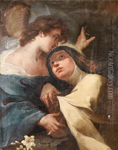 The Ecstasy Of Saint Margaret Of Cortona Oil Painting - Ubaldo Gandolfi