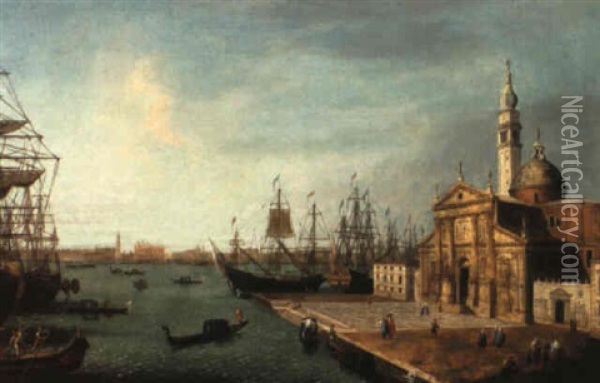 Venice, A View Of Santa Maria Maggiore Oil Painting - Michele Marieschi