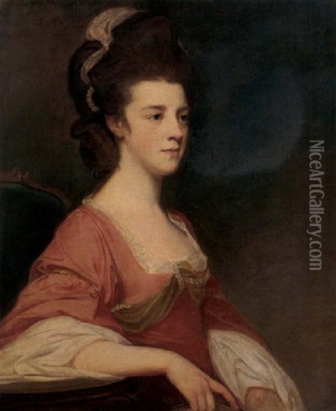 Portrait Of Ann, Wife Of William Baldwin, M.p. For Malton Oil Painting - George Romney