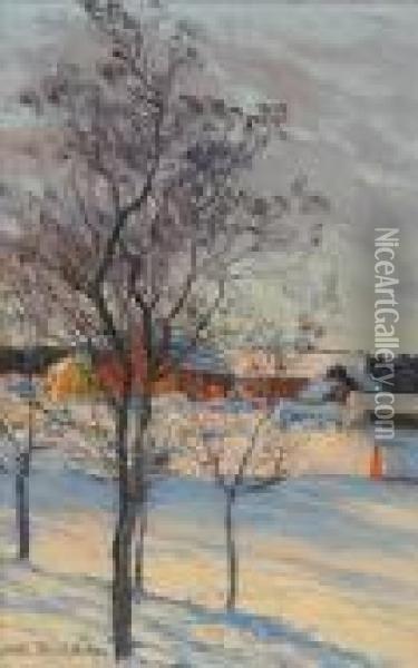 Vinterdag Oil Painting - Charlotte Wahlstrom