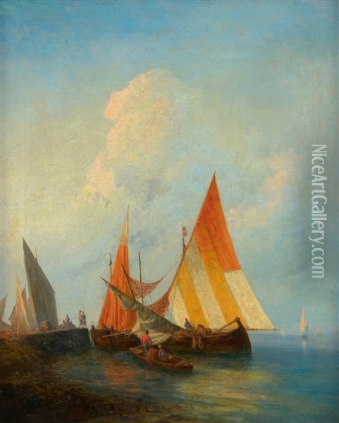 Sailing Boats Oil Painting - Theodor Ilich Baikoff