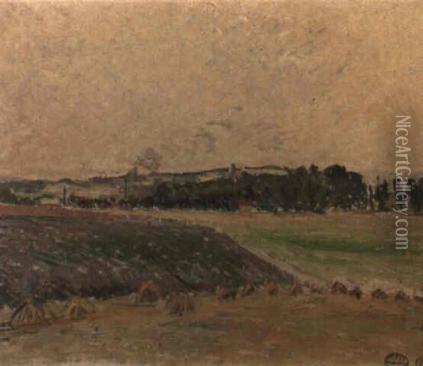 Vue De Gisors Oil Painting - Lucien Pissarro