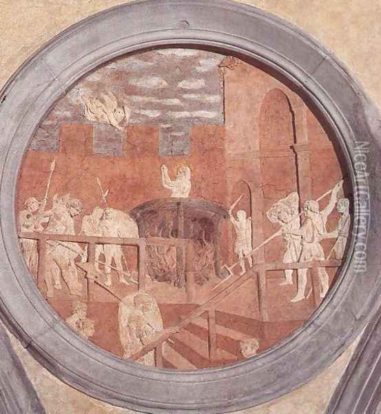 Martyrdom of St John Oil Painting - Donatello (Donato di Niccolo)