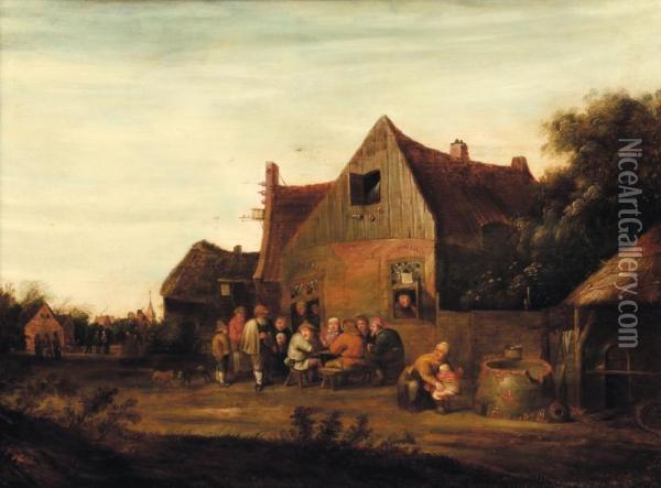 Scene De Village Oil Painting - Pieter de Bloot