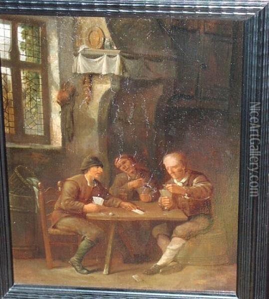Card Players Oil Painting - Adriaen Jansz. Van Ostade